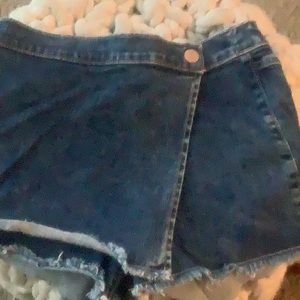 Denim skort